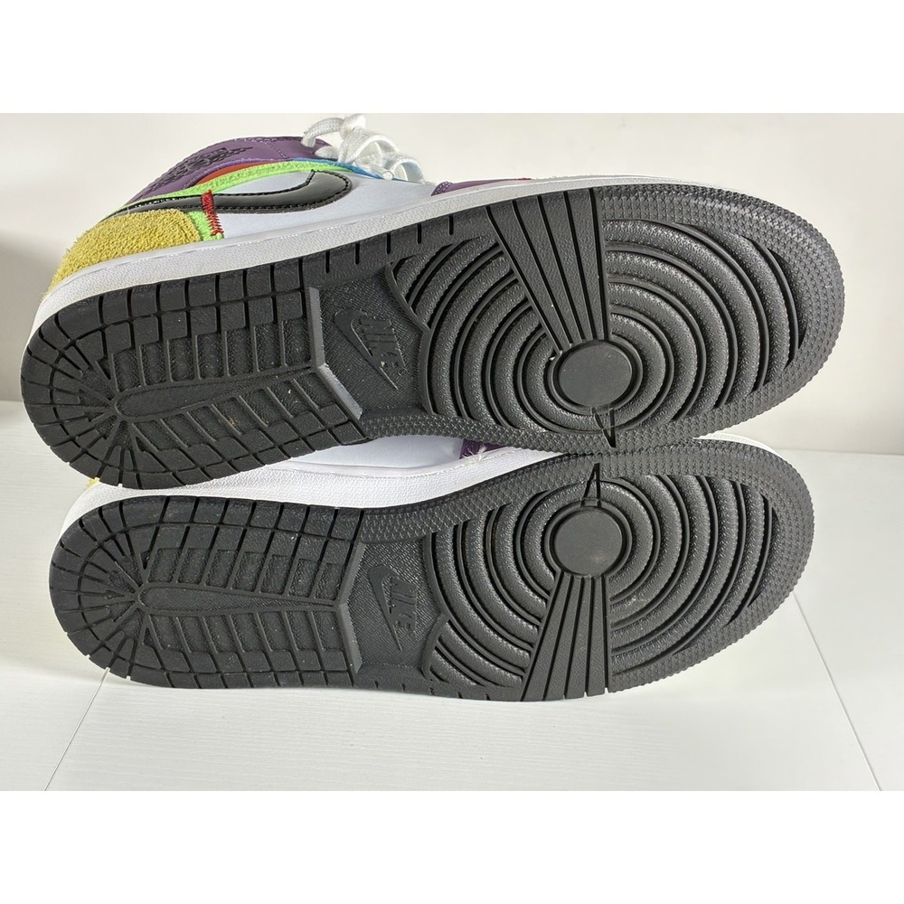 Nike Womens Air Jordan 1 Mid SE CW1140 Multicolor Basketball Shoes Sneakers 8 - Picture 9 of 9